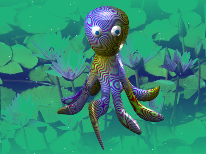 3D: octopus