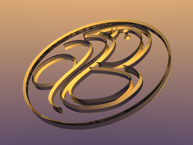 3D: ab logo