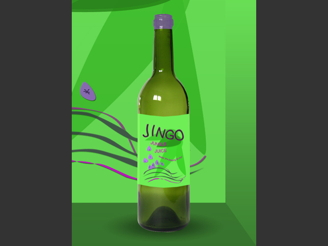 Jingo juice bottle poster